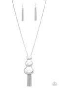 As MOON As I Can - White Paparazzi Necklace (PZ-309)