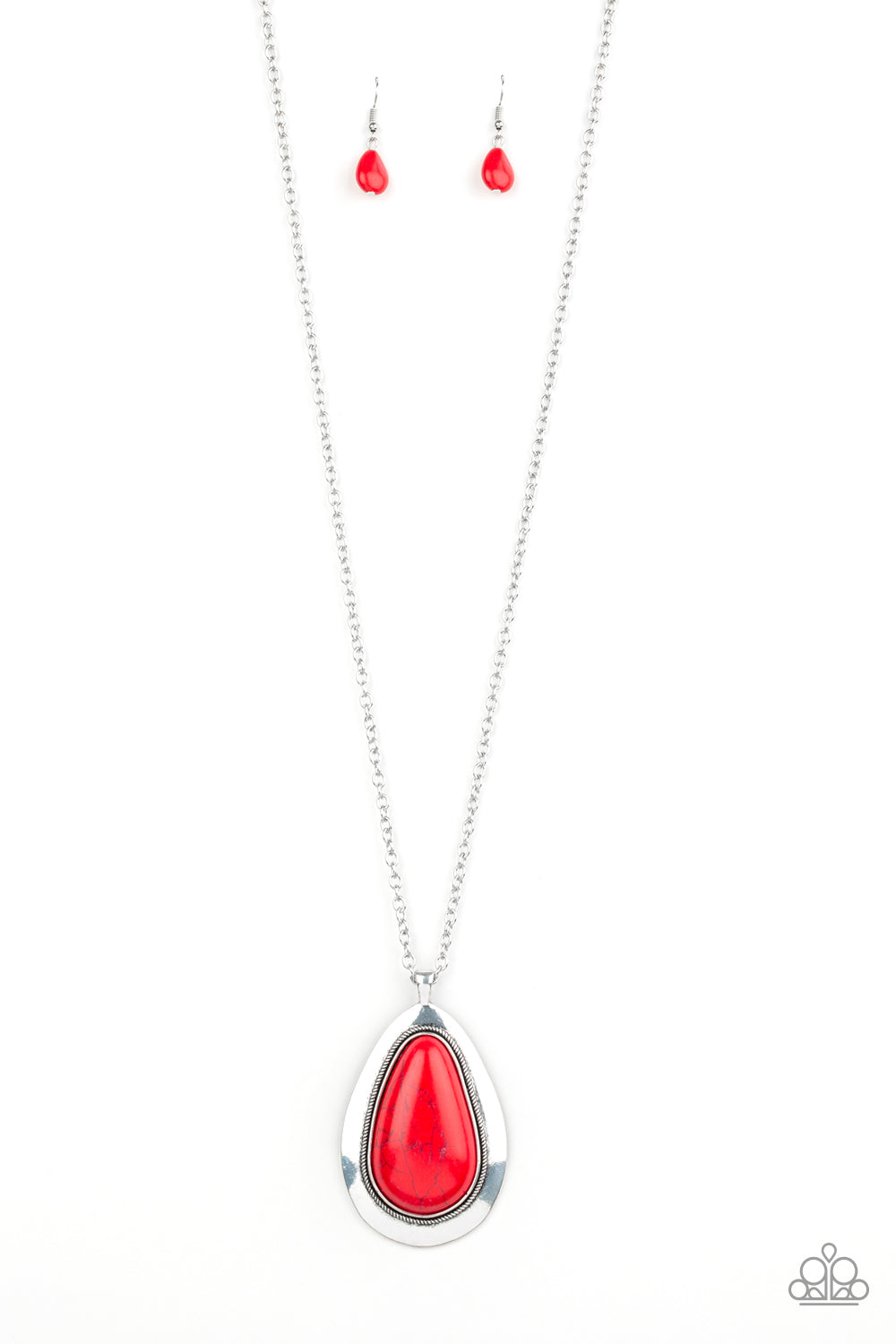 BADLAND To The Bone - Red Paparazzi Necklace