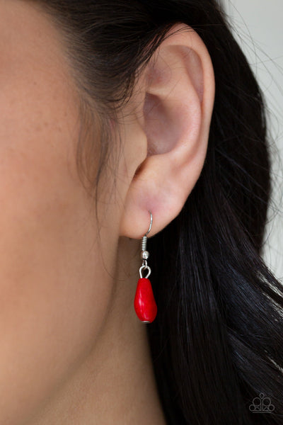 BADLAND To The Bone - Red Paparazzi Necklace