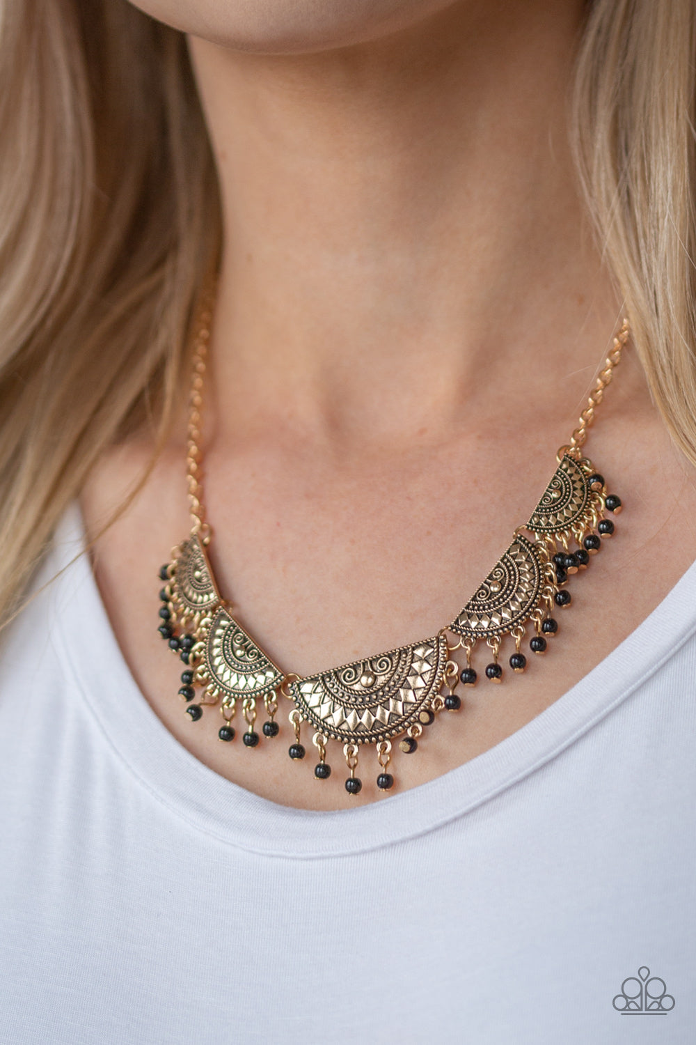 Paparazzi Necklace - Boho Baby - Gold (PZ-1341)