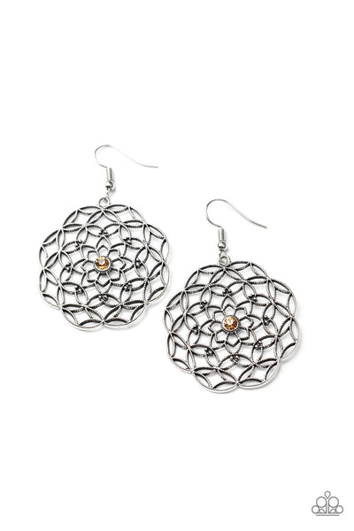 Botanical Bash - Brown Paparazzi Earrings