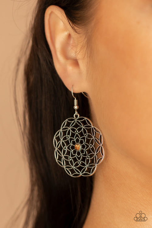 Botanical Bash - Brown Paparazzi Earrings
