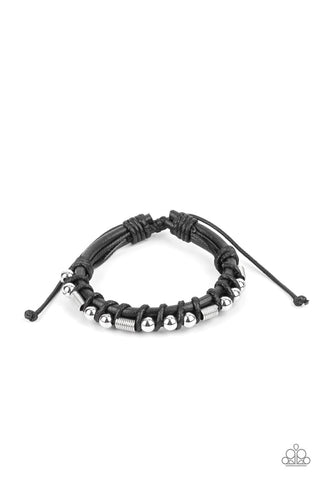 Bronco Brawler - Black Paparazzi Bracelet (#3288)