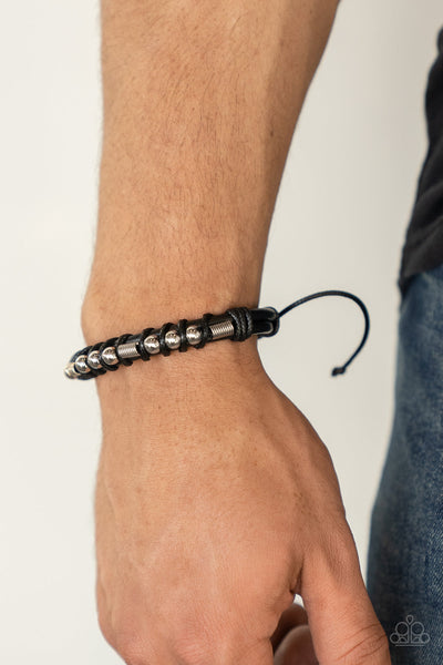 Bronco Brawler - Black Paparazzi Bracelet (#3288)