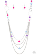Bubbly Bright - Multi-Paparazzi Necklace (#1435)