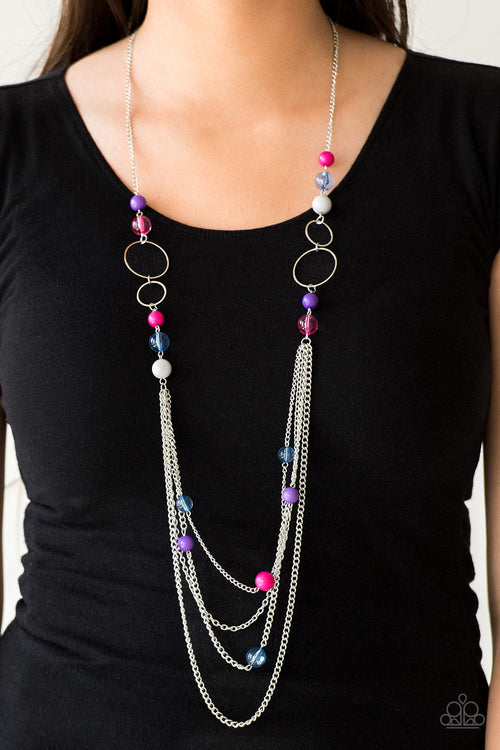 Bubbly Bright - Multi-Paparazzi Necklace (#1435)