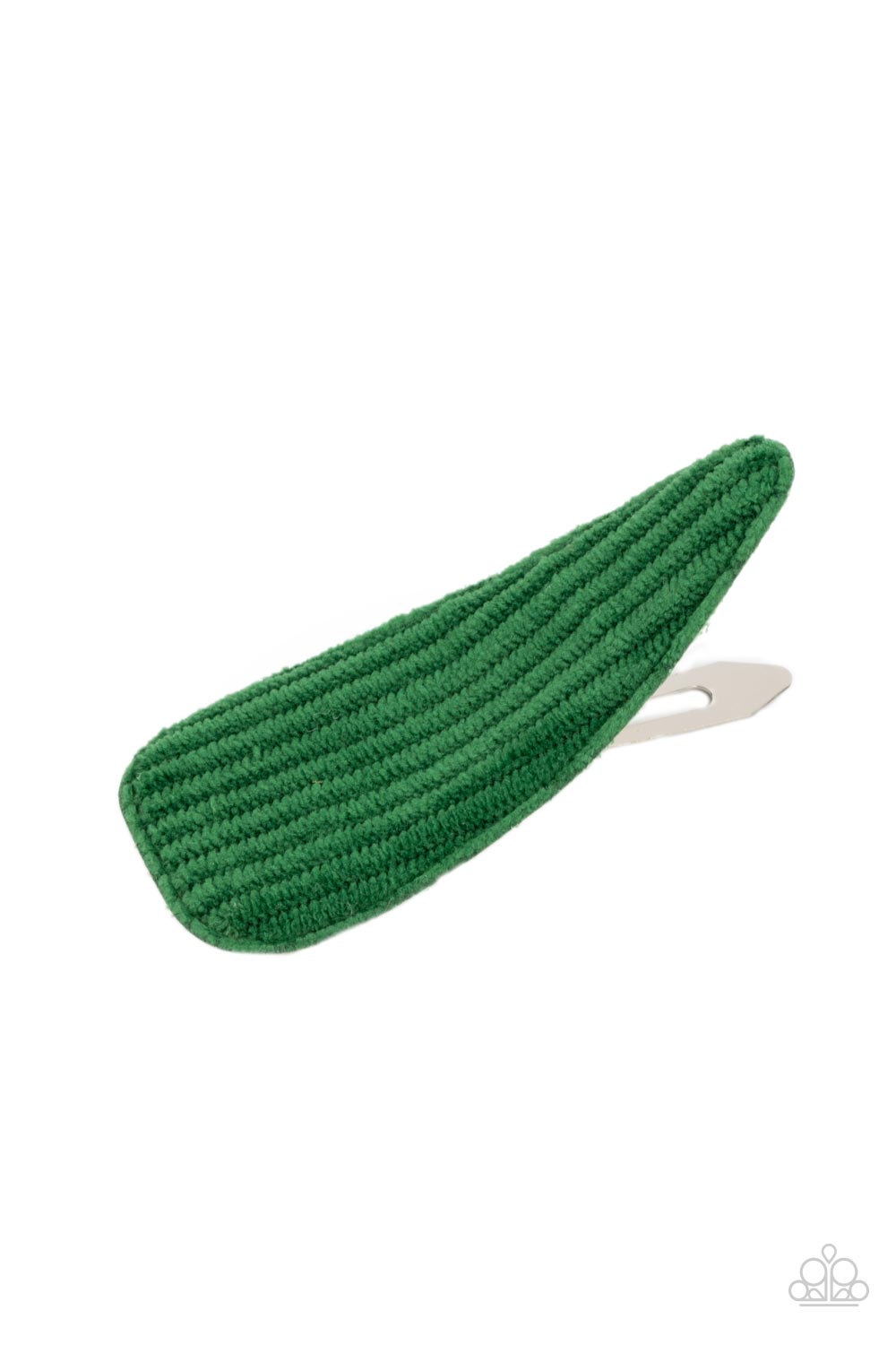 Colorfully Corduroy - Green Paparazzi Hair Accessories (PZ-1214)