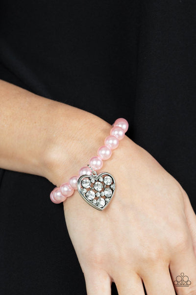 Cutely Crushing - Pink Paparazzi Bracelet (#2324)