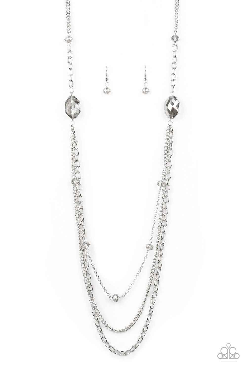 Paparazzi Necklace - Dare to Dazzle - Silver (#1778)