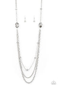 Paparazzi Necklace - Dare to Dazzle - Silver (#1778)