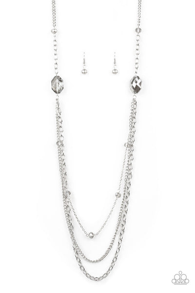 Paparazzi Necklace - Dare to Dazzle - Silver (#1778)