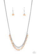 DEW a Double Take - Orange Paparazzi Necklace