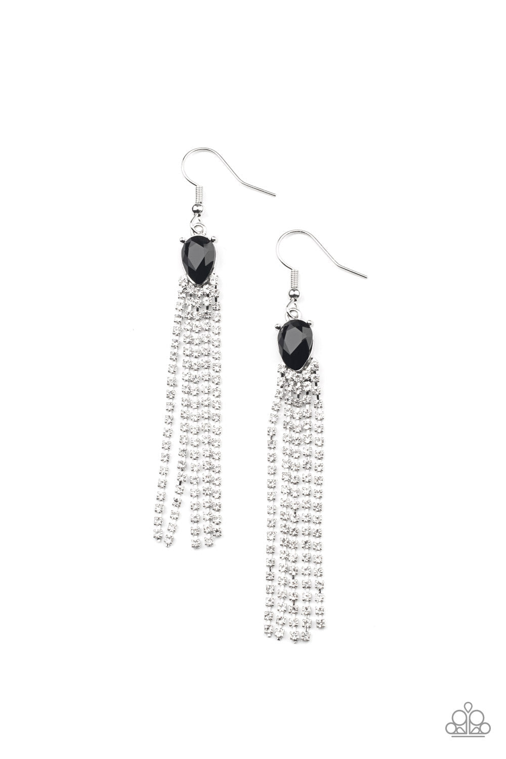 Drop-Dead Dainty - Black Paparazzi Earrings