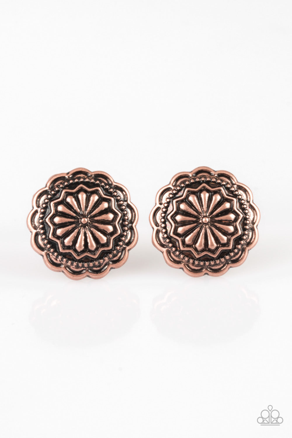 Durango Desert - Copper-Paparazzi Earrings (#635)