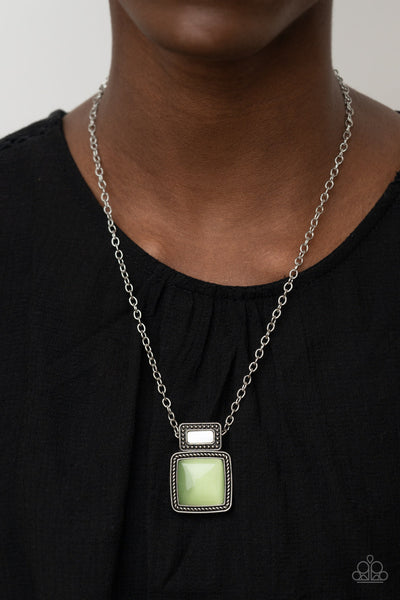 Ethereally Elemental - Green Paparazzi Necklace