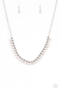 Extinct Species - Silver-Paparazzi Necklace (#1240)