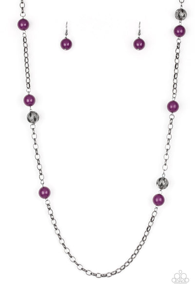 Fashion Fad - Purple Paparazzi Necklace (#1581)