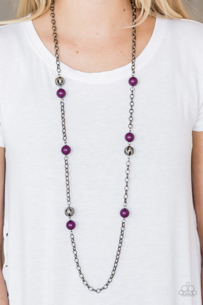 Fashion Fad - Purple Paparazzi Necklace (#1581)