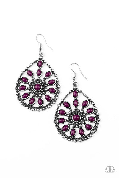 Free To Roam - Purple-Paparazzi Earrings (#1498)