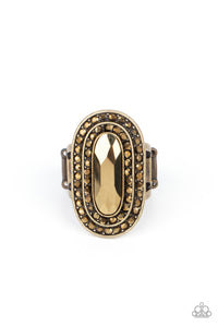 Fueled by Fashion - Brass Paparazzi Ring (P21)