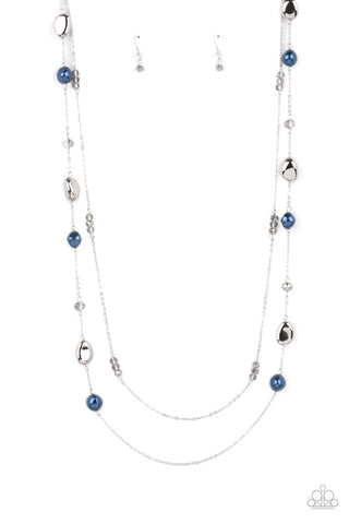 Gala Goals - Blue Paparazzi Necklace (#2655)