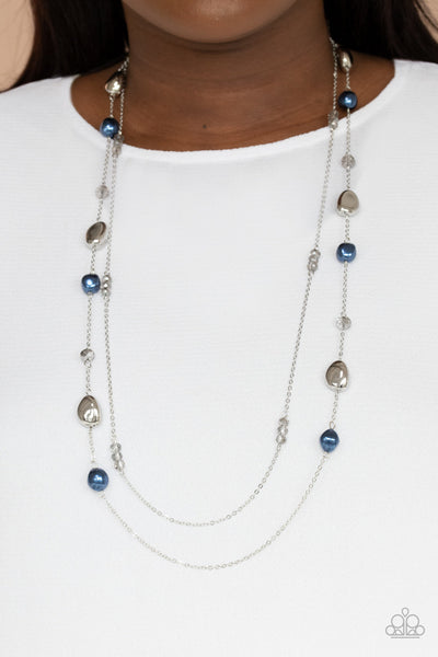 Gala Goals - Blue Paparazzi Necklace (#2655)