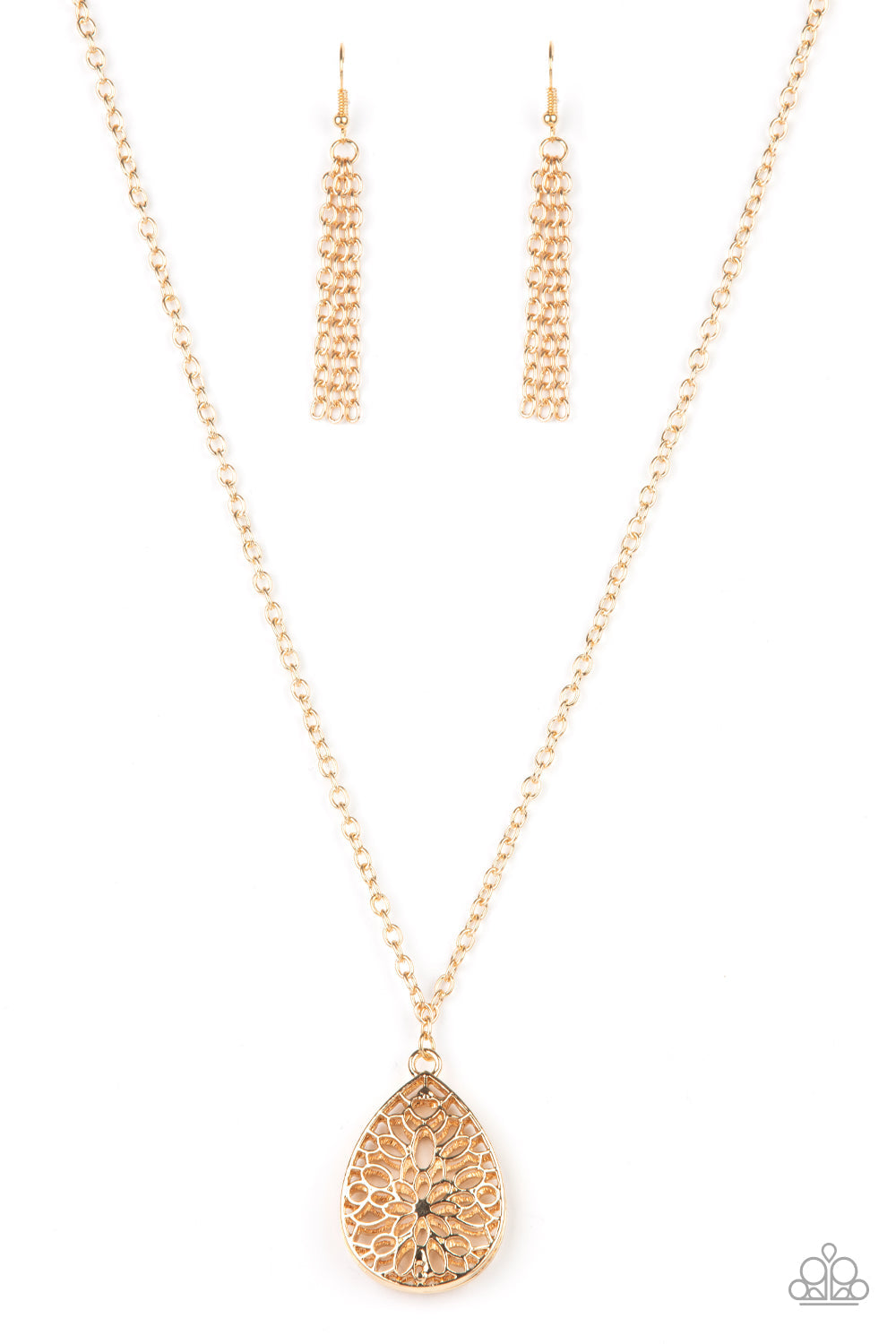 Garden Estate - Gold Paparazzi Necklace