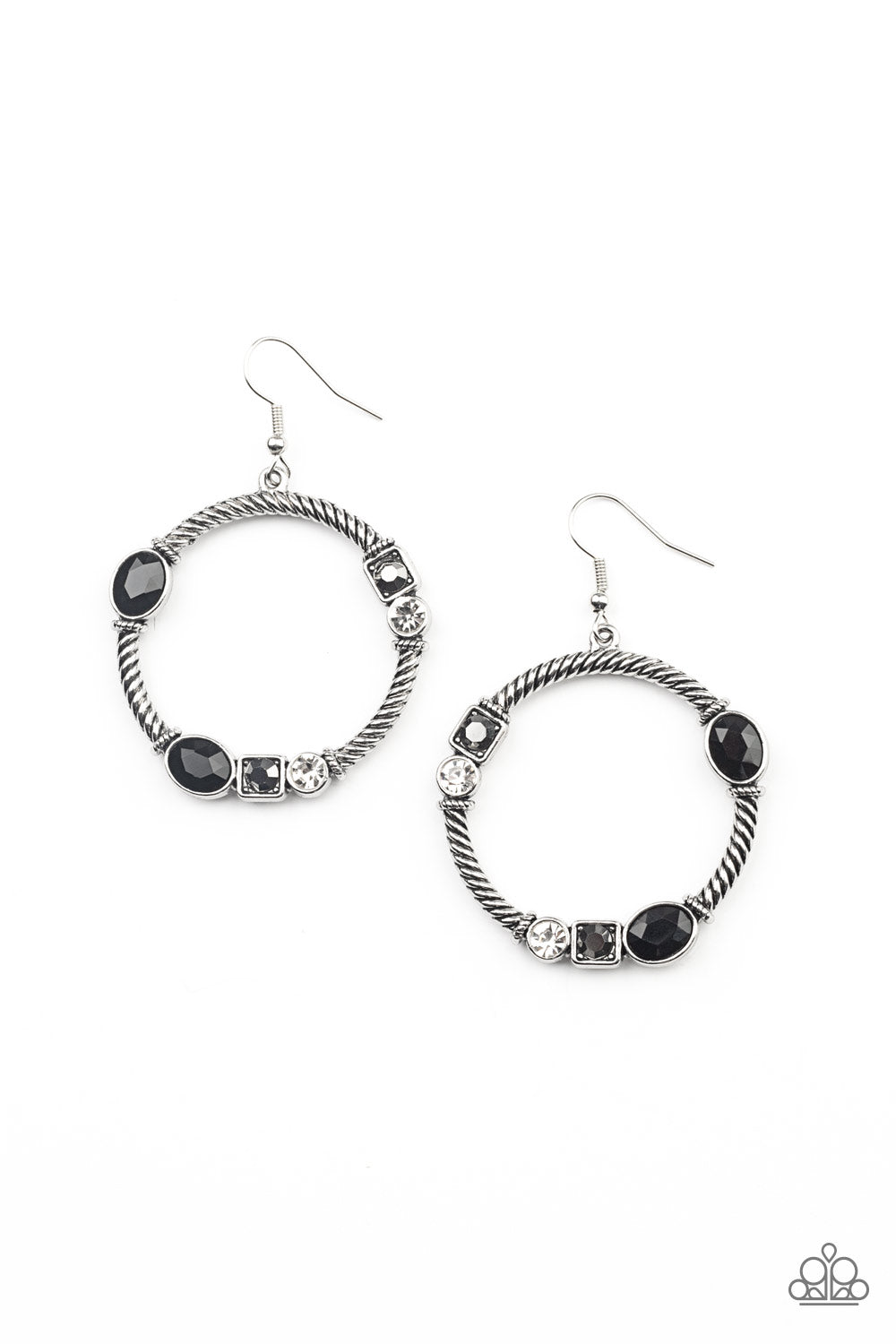 Glamorous Garland - Multi Paparazzi Earrings (PZ-366)