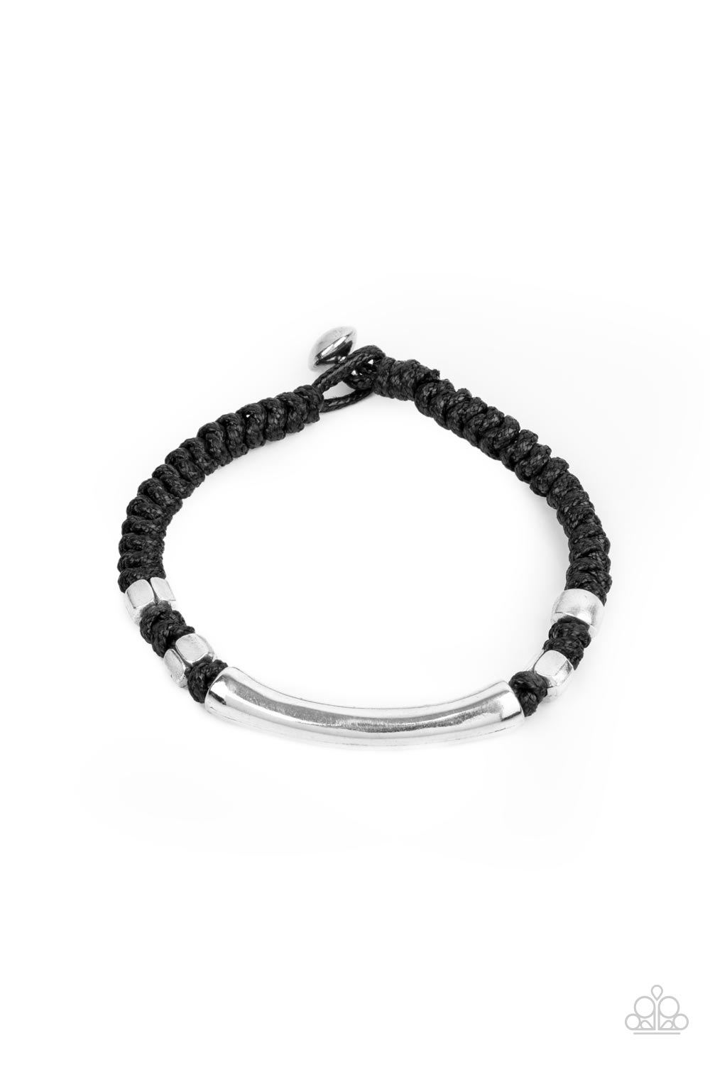 Grounded in Grit - Black Paparazzi Bracelet (#2689)