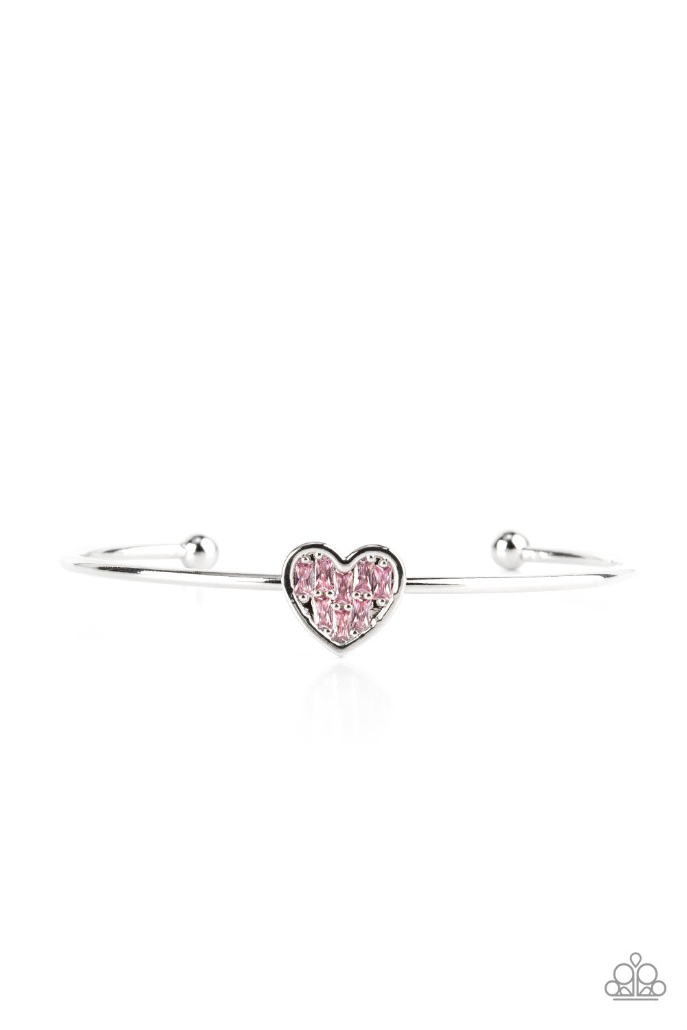 Heart of Ice - Pink Paparazzi Bracelet (#4603)