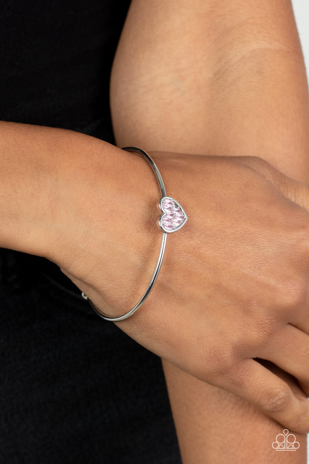 Heart of Ice - Pink Paparazzi Bracelet (#4603)