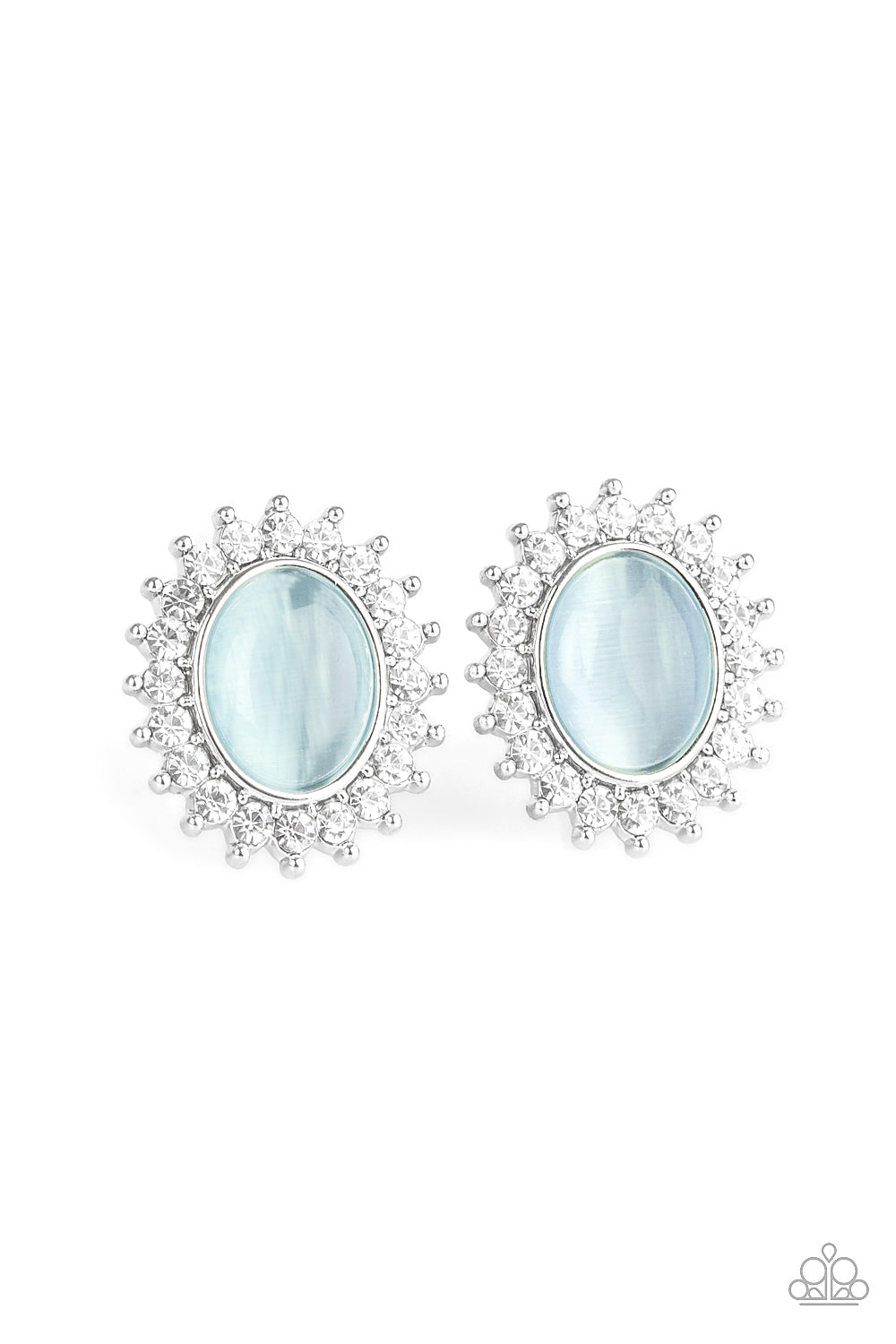 Hey There, Gorgeous - Blue-Paparazzi Earrings (#815)