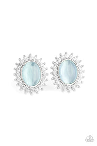 Hey There, Gorgeous - Blue-Paparazzi Earrings (#815)
