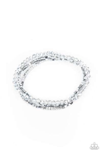 Just a Spritz - Silver Paparazzi Bracelet (#4346)