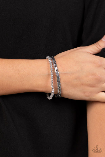 Just a Spritz - Silver Paparazzi Bracelet (#4346)