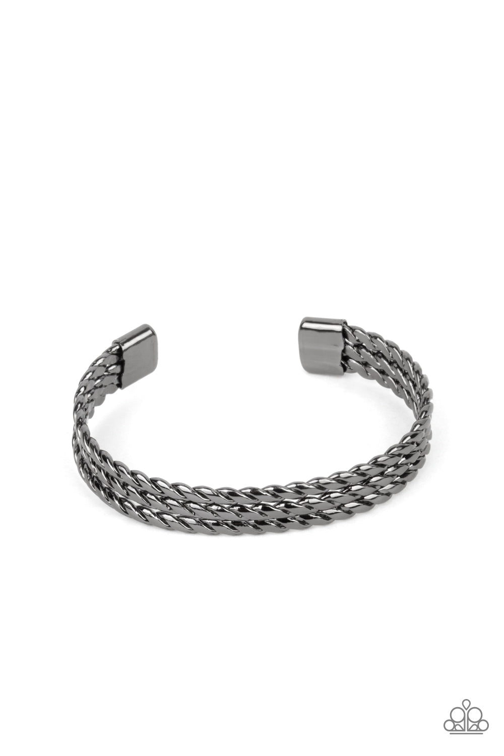 Line of Scrimmage - Black Paparazzi Bracelet