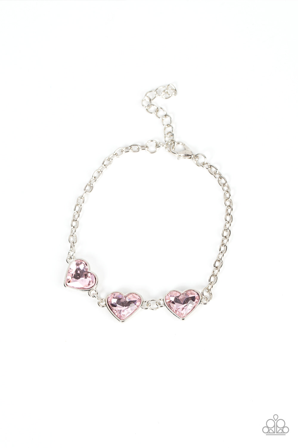 Little Heartbreaker - Pink Paparazzi Bracelet (#1806)