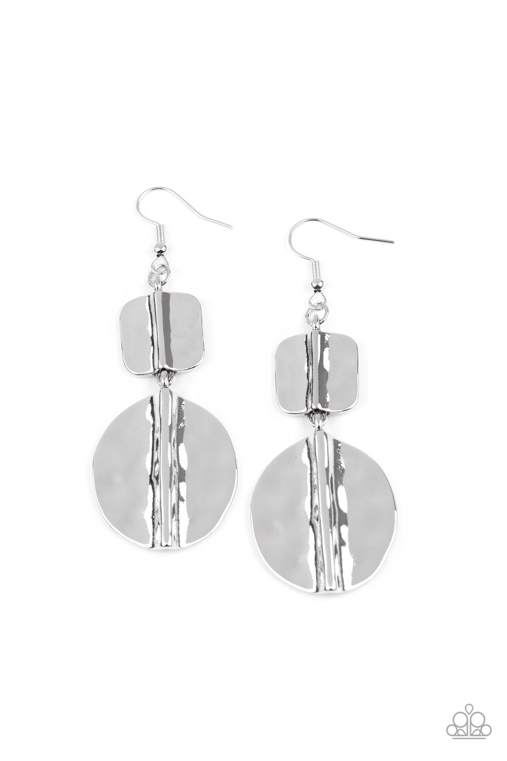 Lure Allure - Silver-Paparazzi Earrings (#1173)