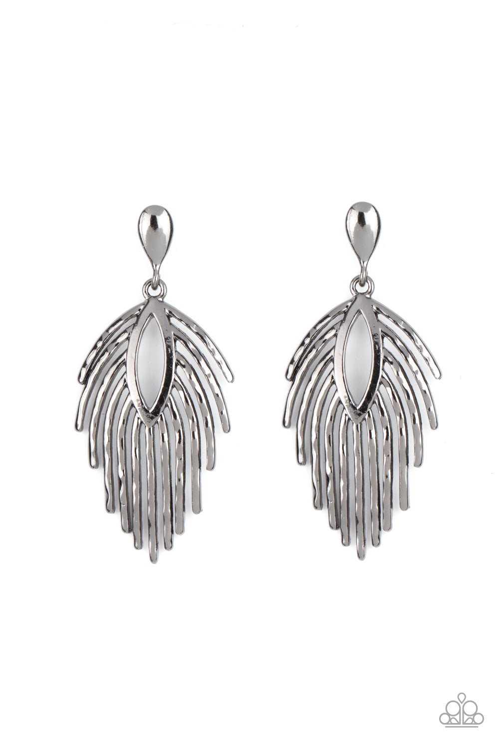 Metro Safari - Black Paparazzi Earrings (PZ-379)