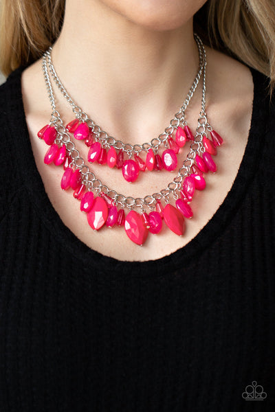 Midsummer Mixer - Pink Paparazzi Necklace