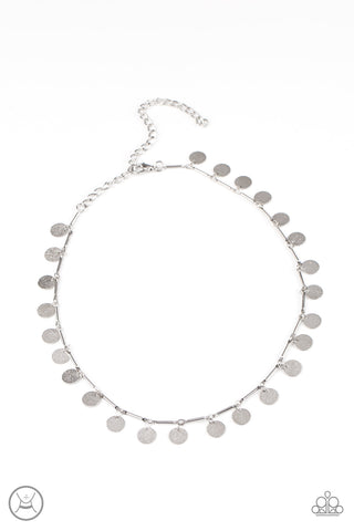 Musically Minimalist - Silver Paparazzi Necklace