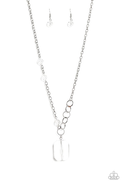 Never a Dull Moment - White Paparazzi Necklace
