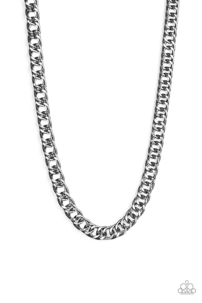 Paparazzi Men's Necklace - Omega - Black (#2064)