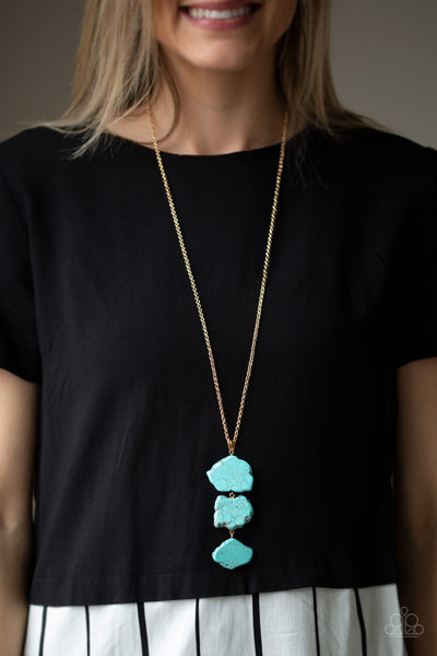 Paprazzi Necklace - On The ROAM Again - Gold (#1983)