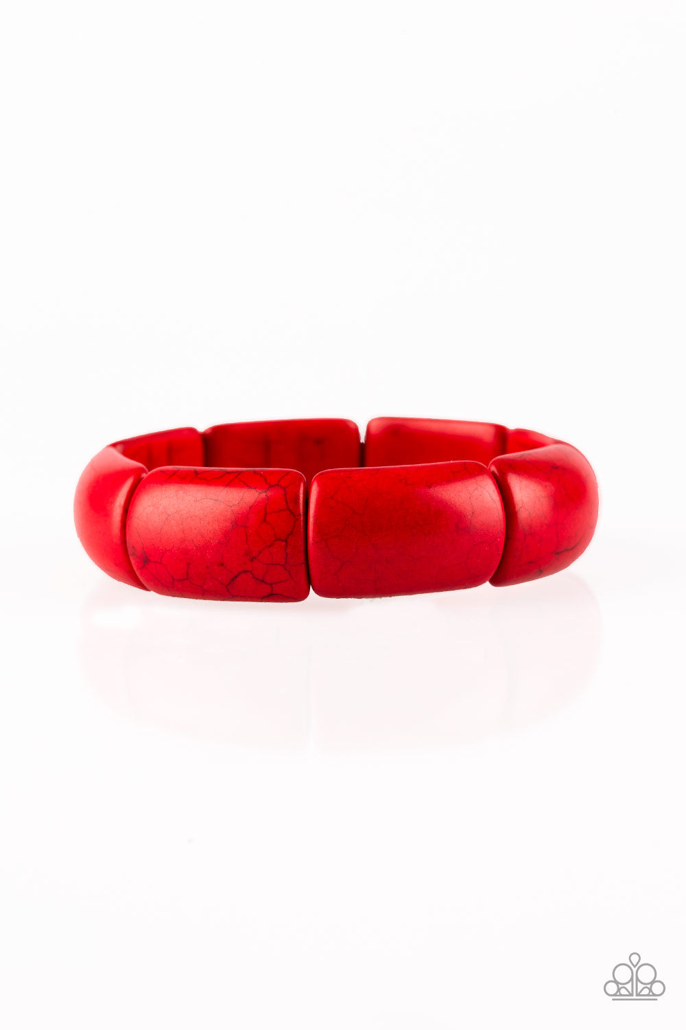 Peace Out - Red Paparazzi Bracelet (PZ-334)