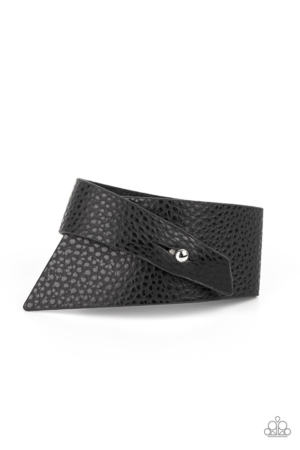 PIECE Offering - Black Paparazzi Wrap Bracelet