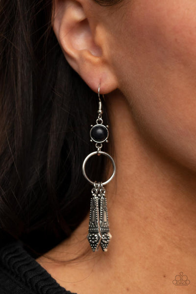 Prana Paradise - Black Paparazzi Earrings