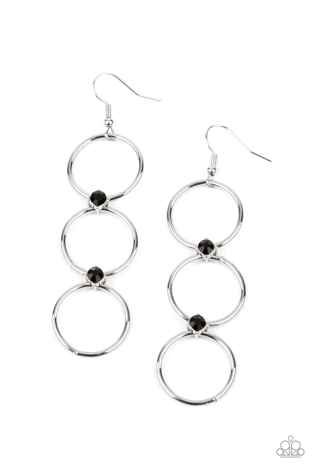 Refined Society - Black Paparazzi Earrings