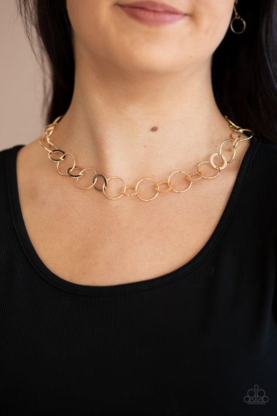 Revolutionary Radiance - Gold Paparazzi Necklace