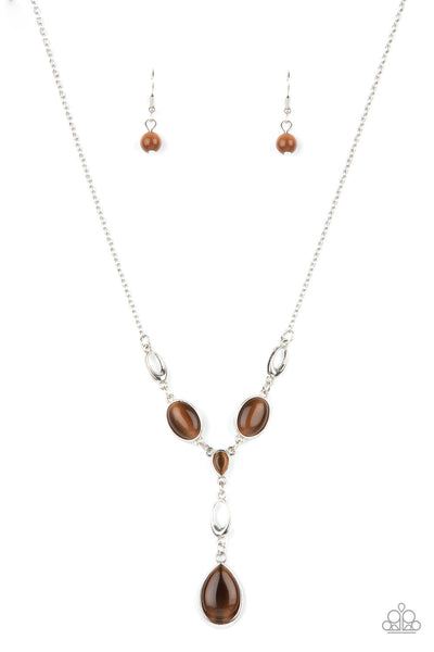 Ritzy Refinement - Brown Paparazzi Necklace (#4493)